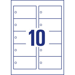 Etichette non adesive consumabili avery a4 rettangolare 90x50mm 185g