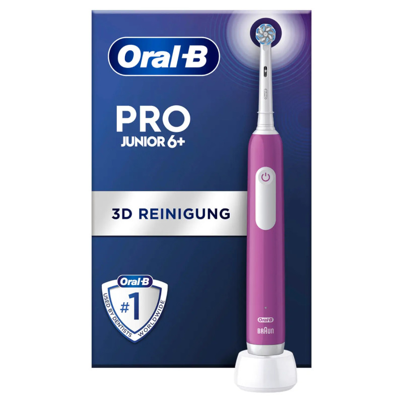 Spazzolino elettrico oral-b junior rotante per bambino viola