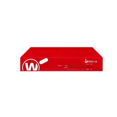 Firewall watchguard firebox t25 5 porte 10/100/1000 rosso [wgt25035]
