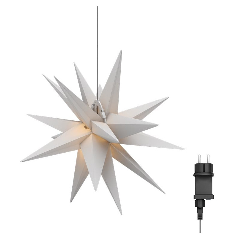 Stella di natale goobay led 3d/4,5v/56cm trasformatore esterno