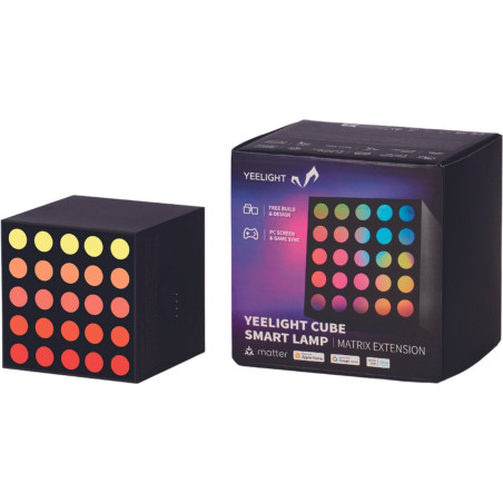 illuminazione led yeelight cube smart nero [ylfwd-0007]