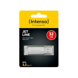 Pen drive 32gb intenso jet line alluminio usb 3.2 gen 1x1 argento