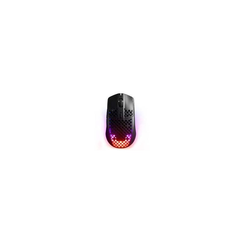 Mouse da gioco steelseries aerox 3 senza fili ottico 18000dpi nero