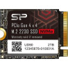 Ssd 1tb silicon power ud90 m.2 2230 nero [sp01kgbp44ud9007]