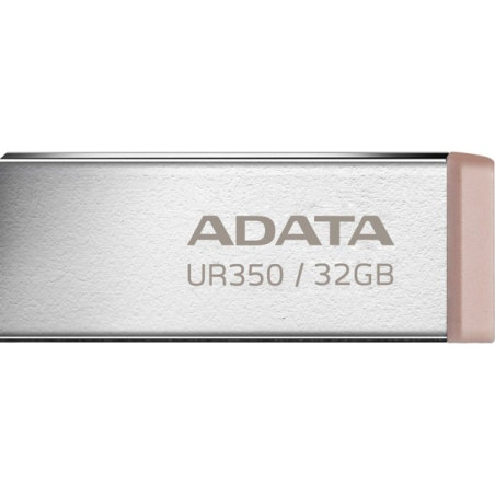 Pen drive 32gb adata ur350 usb3.2 5gbps nichel/marrone [sgada3g32ur350n]