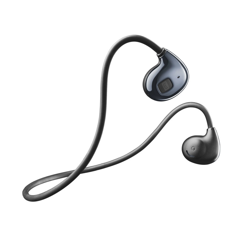 Auricolari cellularline open ear bluetooth/wireless nero [ipx4]