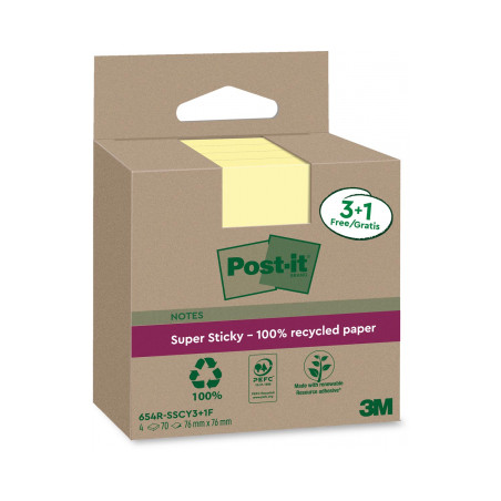 Blocco adesivo post-it 76x7 6mm 4pg [7100285105]