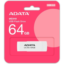 Pen drive 64gb adata usb 3.2 g1 bianco 1pz [uc310-64g-rwh]