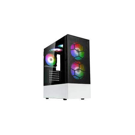 case kolink observatory mx mesh argb midi tower in vetro temperato