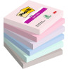 Blocco adesivo post-it super sticky 90fg 76mmx76mm multicolore