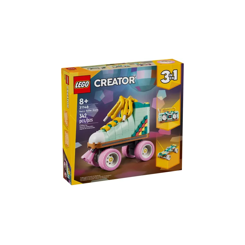 Gioco da costruzione lego pattini a rotelle retro 342pz [31148]