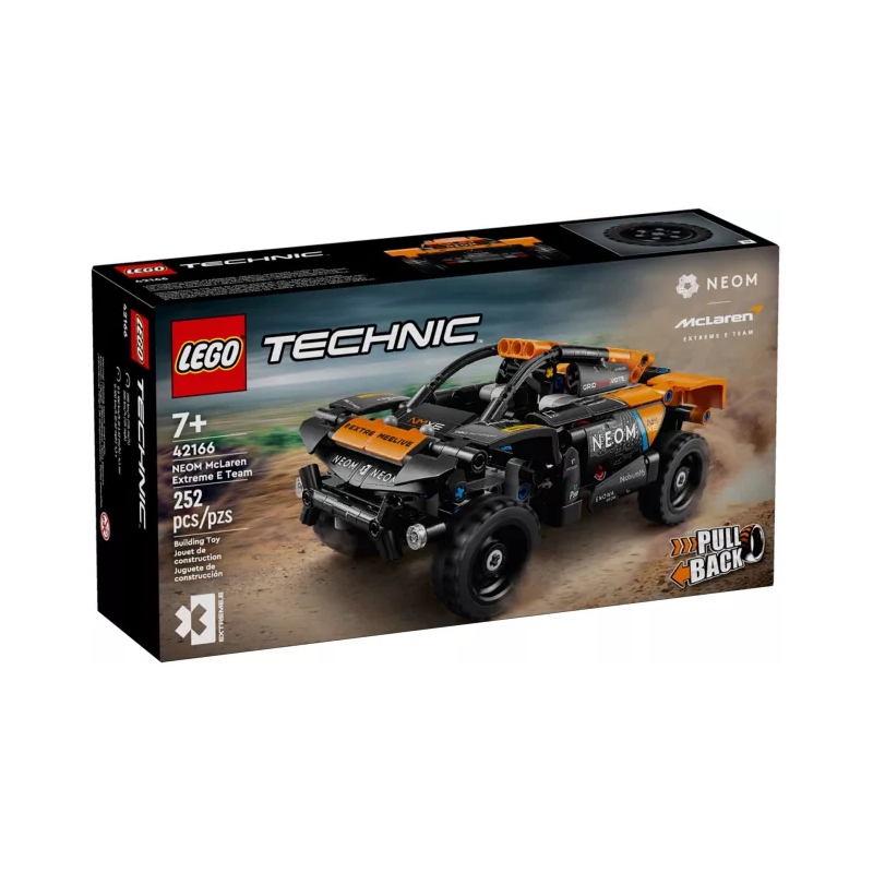 Gioco da costruzione lego neom mclaren extreme e auto da corsa [42166]