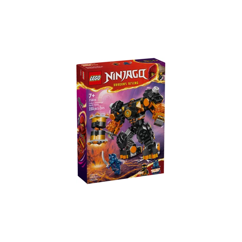 Gioco da costruzione lego ninjago mech elementale della terra di