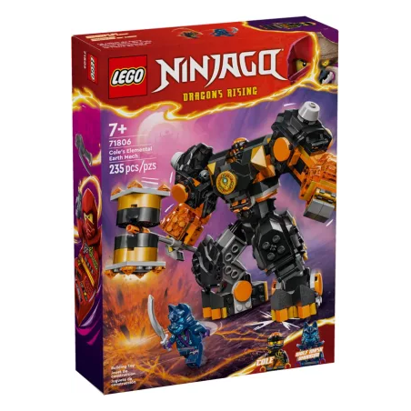 Gioco da costruzione lego ninjago mech elementale della terra di