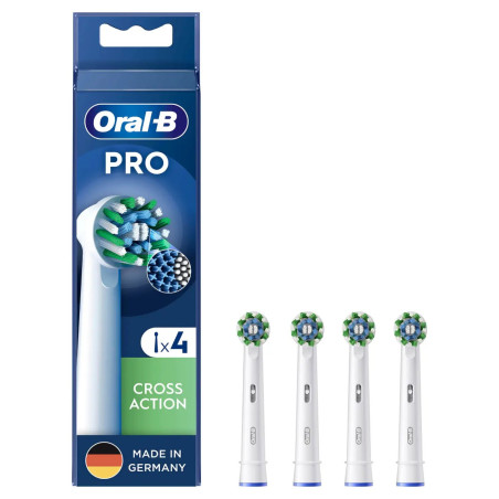 Set testine braun oral-b pro cross action per spazzolino elettrico
