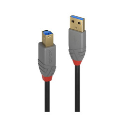 Cavo lindy anthra line usb 3.2 gen 1 0.5m nero [36740]