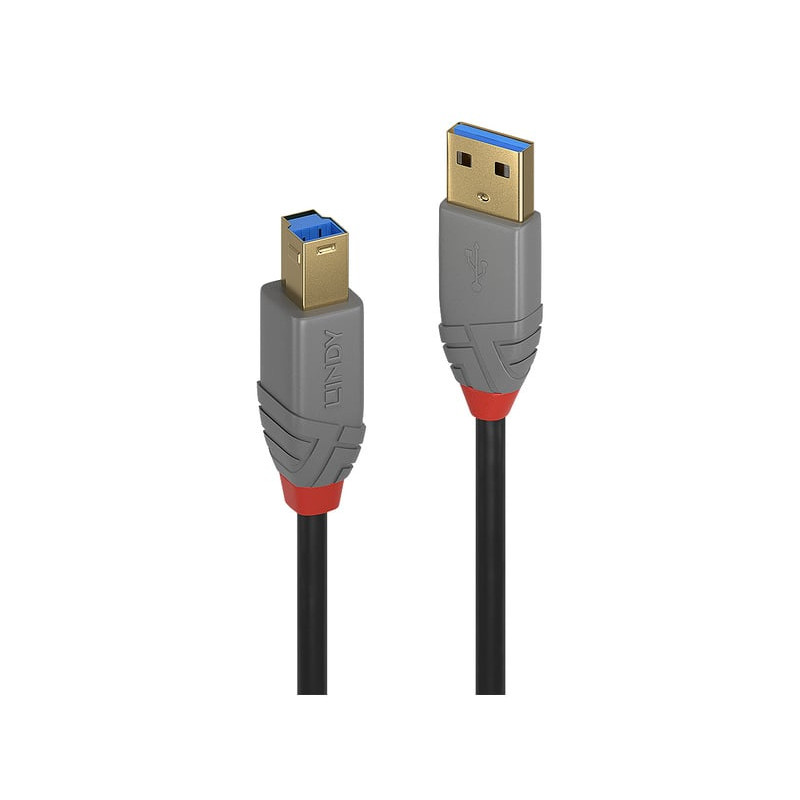 Cavo lindy anthra line usb 3.2 gen 1 0.5m nero [36740]