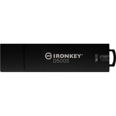 Pen drive 16gb kingston ironkey d500s usb 3.2 nero [ikd500s/16gb]