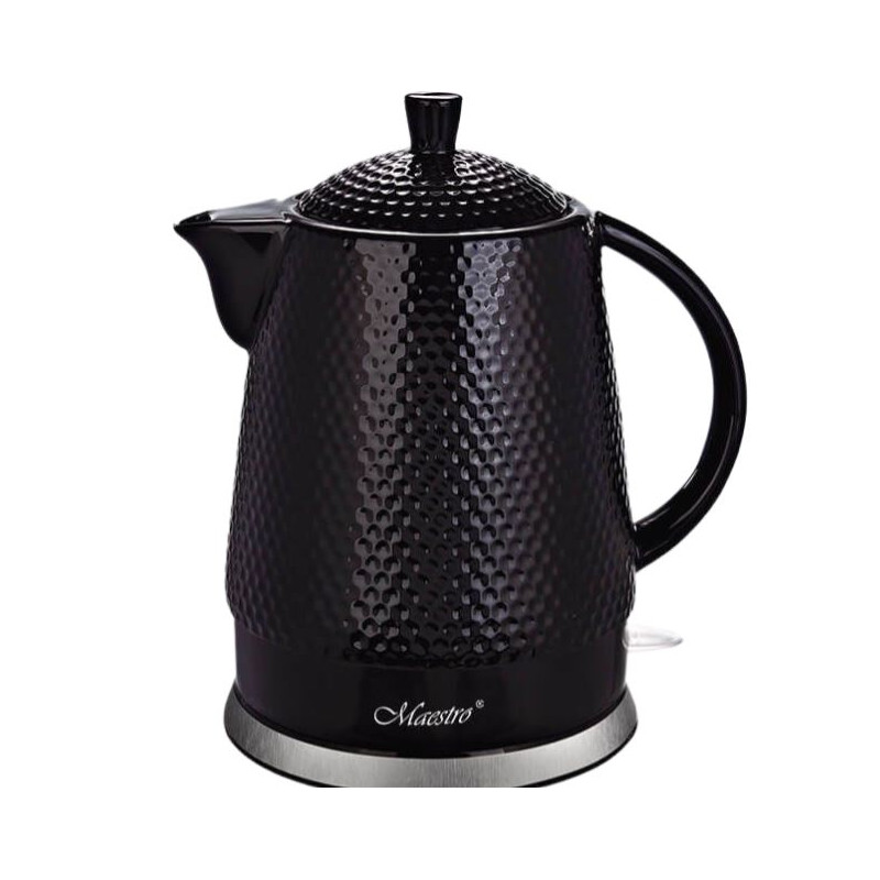 Bollitore elettrico maestro in ceramica nero [mr-069-black]