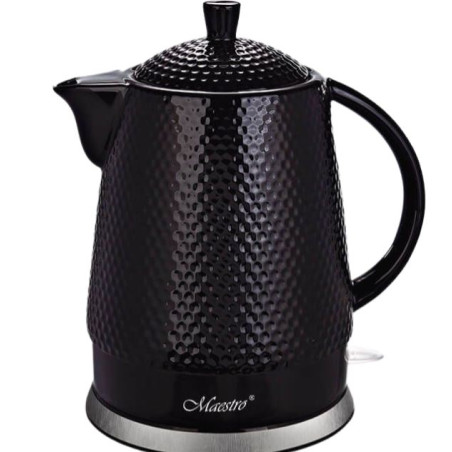 Bollitore elettrico maestro in ceramica nero [mr-069-black]