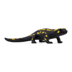 Figurina schleich wild life salamandra pezzata 9.8cm nero/giallo