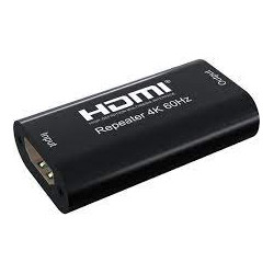 Ripetitore di segnale techly hdmi 2.0 4k uhd 3d fino a 40m nero [100501]