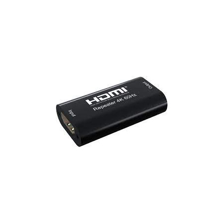 Ripetitore di segnale techly hdmi 2.0 4k uhd 3d fino a 40m nero [100501]