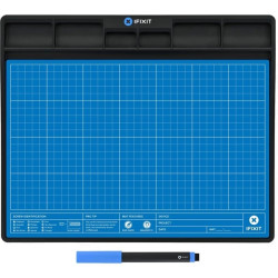 Tappetino da lavoro magnetico ifixit fixmat blu/nero [eu145491-1]