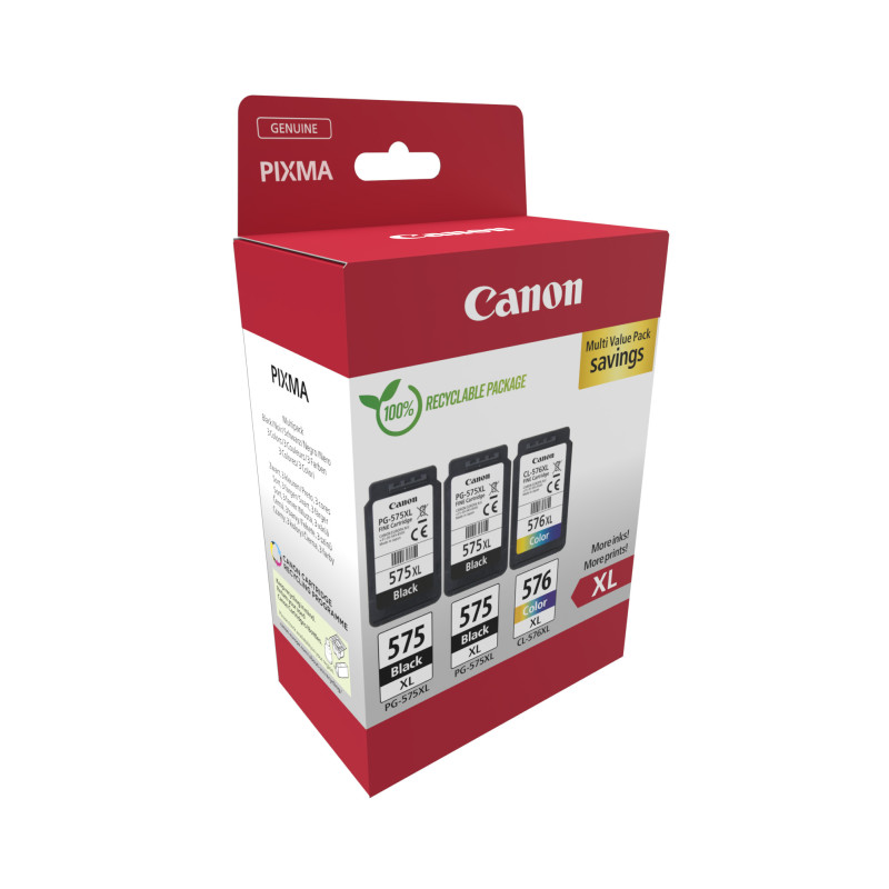 Cartuccia d'inchiostro canon 2x pg-575xl/cl-576xl multipack