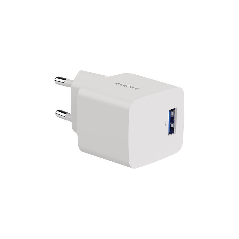 Alimentatore da rete 2power 2pwc12w01 12w usb-a bianco [2pwc12w01-eu]