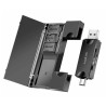 Card reader logilink usb 3.2 gen1 2in1 con custodia card nero