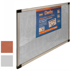 Zanzariera finestra medal estensibile 70x50 argento [bd75-x1]