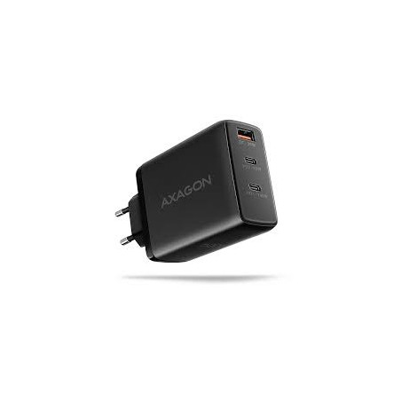 Alimentatore da rete axagon acu-dpq100 gan 3 porte 100w nero