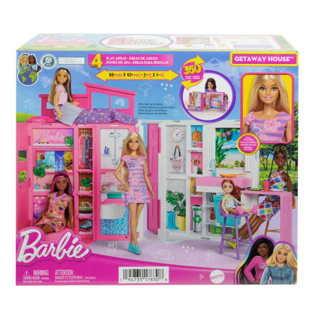Bambola barbie con casa vacanze multicolore [hrj77]