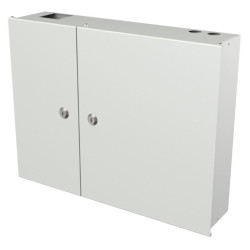 Box a muro oem per fibra ottica con due porte 430x330x100mm grigio