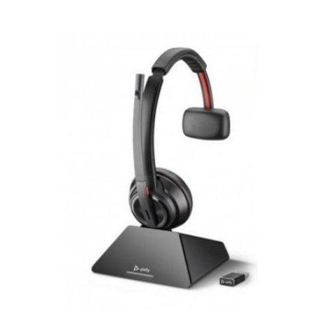 Cuffia hp poly savi 8210 wireless/bluetooth per ufficio con microfono