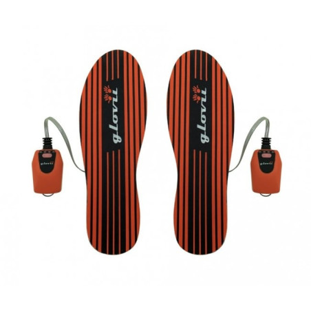 Soletta riscaldata glovii taglia universale 36-48 nero/rosso