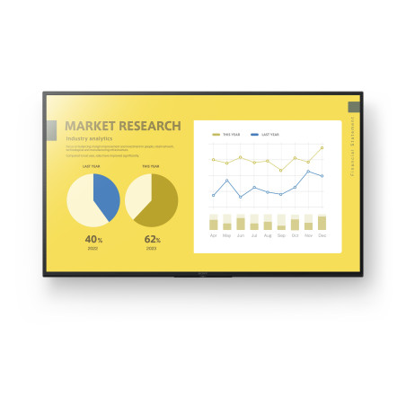 Monitor digital signage led 55'' sony fw-55ez20l 4k ultra