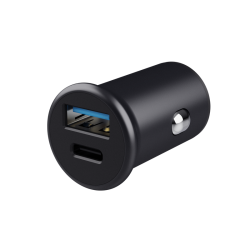 Caricabatteria per auto trust maxo usb per ricarica rapida pd nero