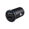 Caricabatteria per auto trust maxo usb per ricarica rapida pd nero