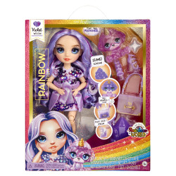 Bambola mga classic fashion doll violet multicolore