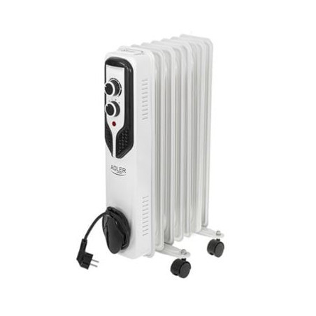 Radiatore ad olio adler ad 7815 7 alette 1500w bianco