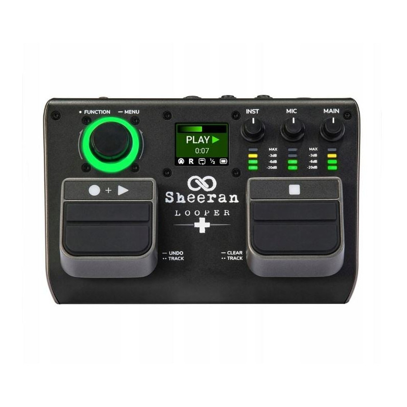 Pedaliera multieffetto headrush a doppia traccia per chitarra nero