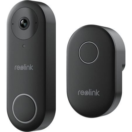 Campanello poe reolink d340p hd 2k+ 5mp nero [d340p]