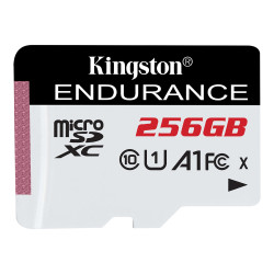 256gb scheda di memoria kingston technology microsdxc bianco/nero