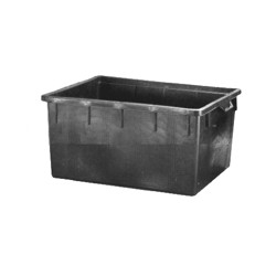 Mastello rettang. l.150 80x63 h.37 nero ics [ics ]