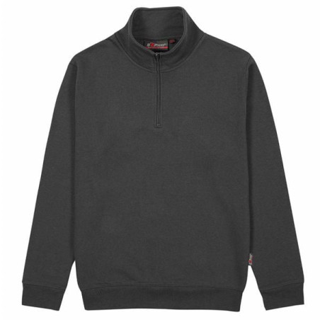 Felpa u power zip corta meteorite tautra taglia l grigio scuro [ey295gm-l]