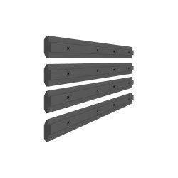 Kit estensione per binario multibrackets m pro alluminio 180x8mm