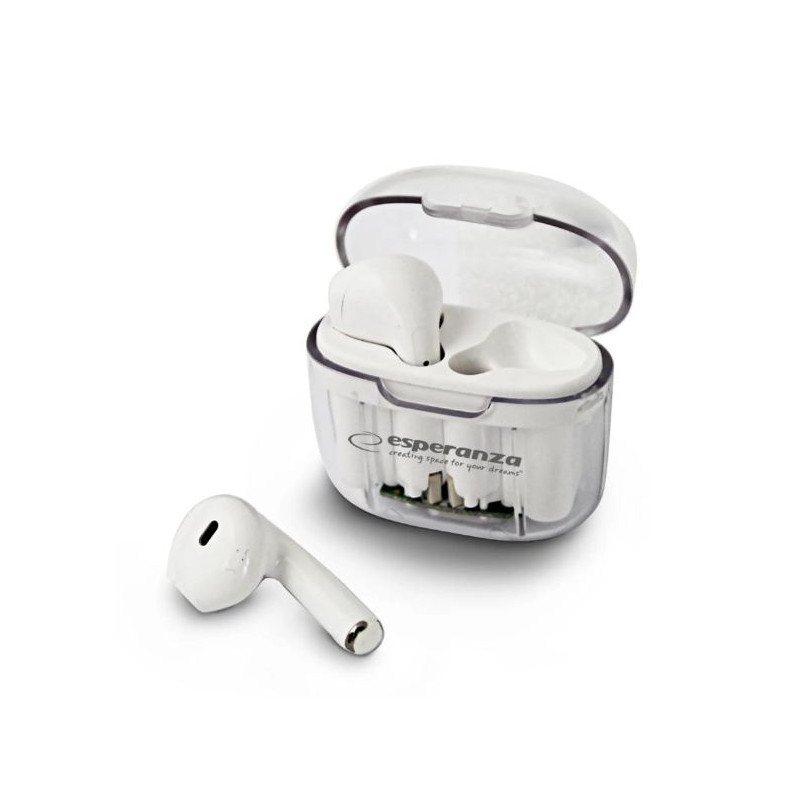 Auricolari esperanza eh237w tws in-ear/bluetooth bianco [eh237w]