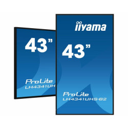 Monitor digital signage led 42.5" iiyama prolite ultra hd 3840x2160/8ms/classe